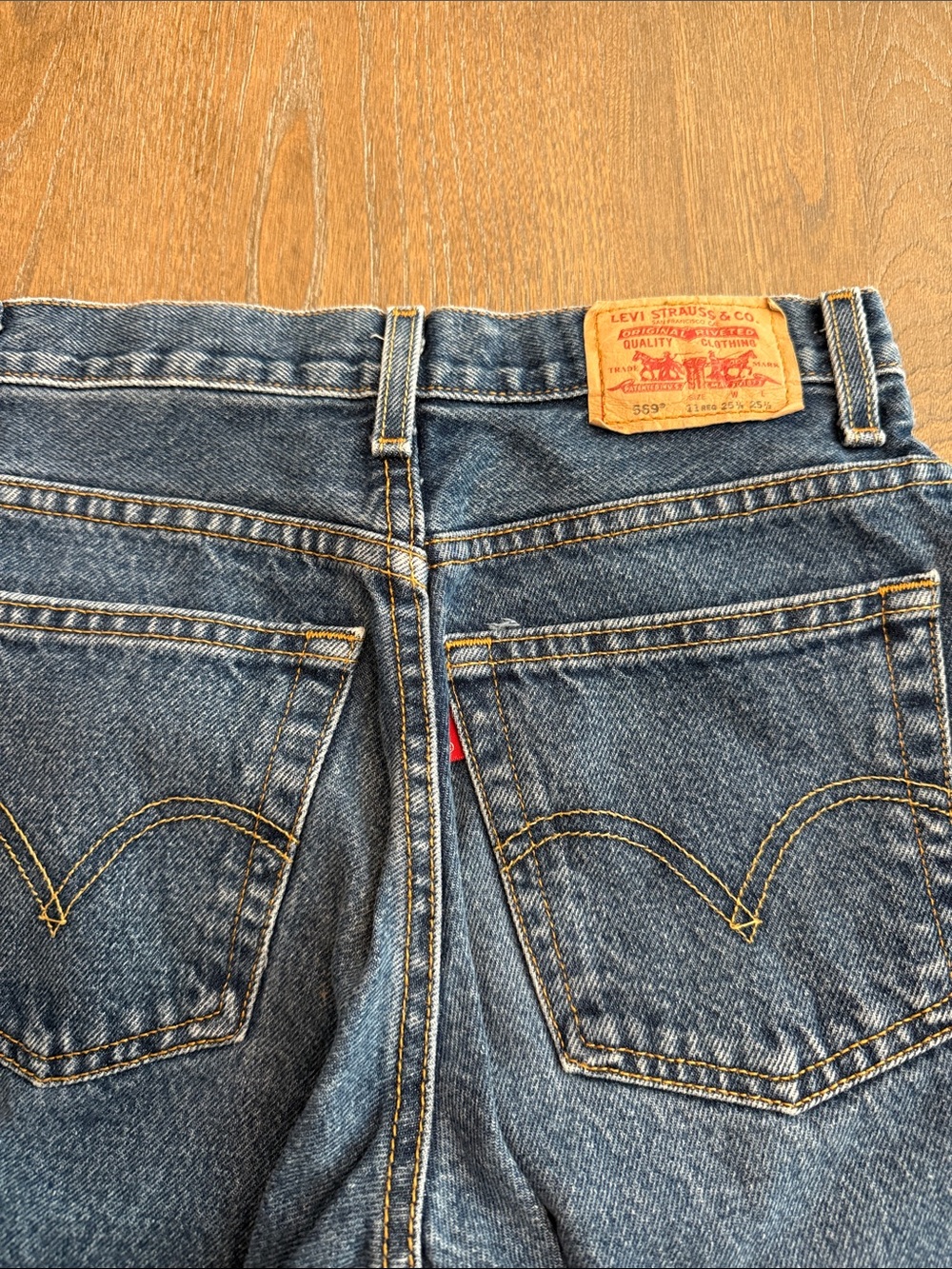 Levi's Blue Kids Denim Jeans with Tan Patch